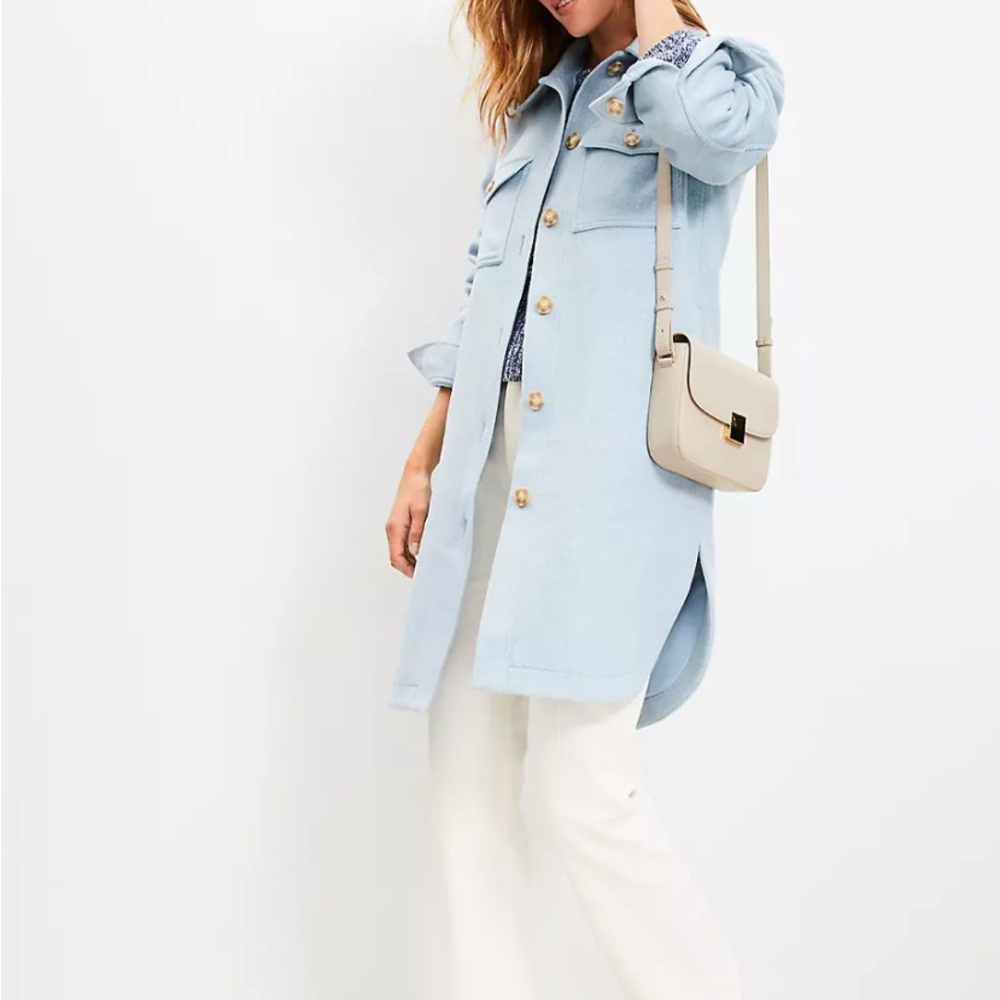 Loft shirt jacket with Beige Buttons